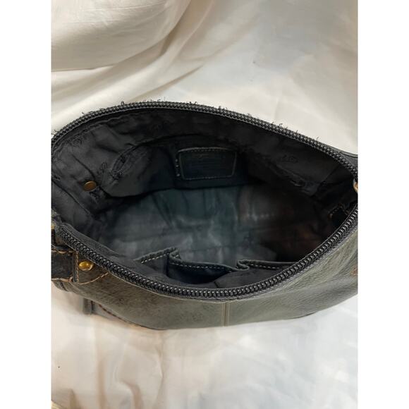 Vintage Fossil Leather Crossover Purse - Picture 6 of 7